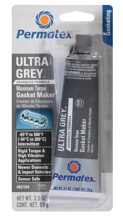 Permatex 82194 Ultra Grey Rigid High-Torque RTV Silicone Gasket Maker